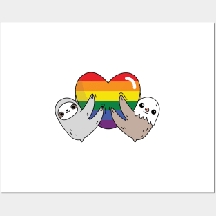 The pride love sloths Posters and Art